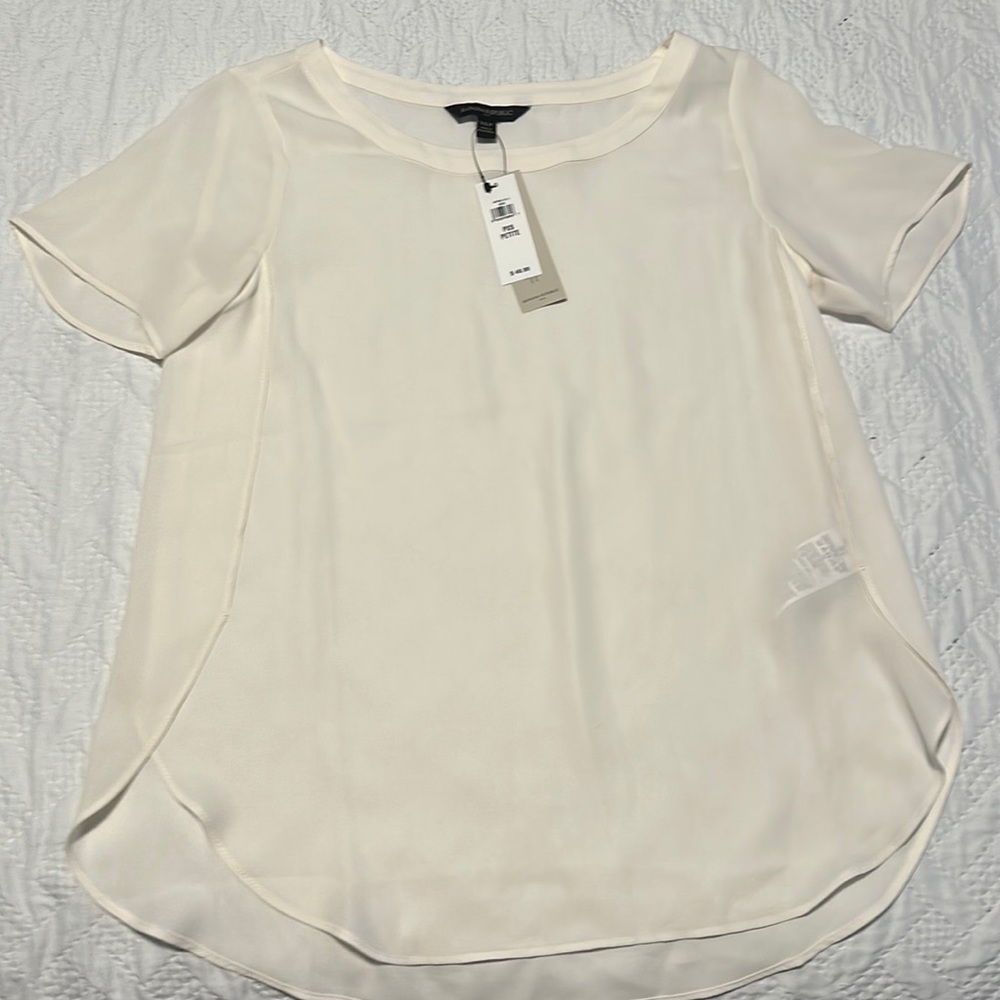 Banana Republic Cream Business Blouse XS Petite